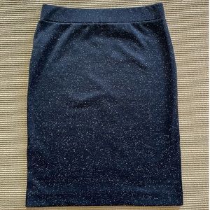 Madewell Navy Knit Pencil Skirt